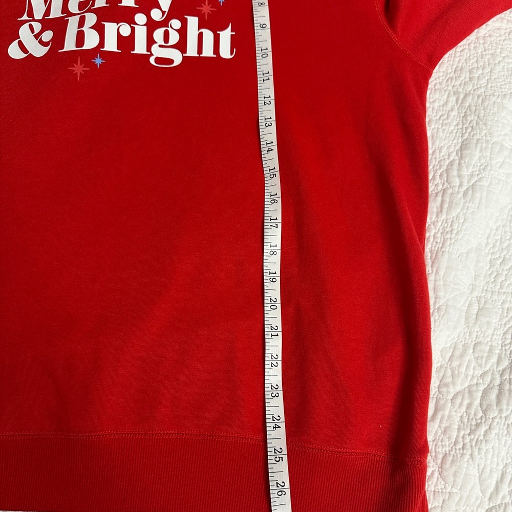 NWT Men’s Wondershop Red 'Merry & Bright' Sweatshirt size Large - Picture 6 of 8